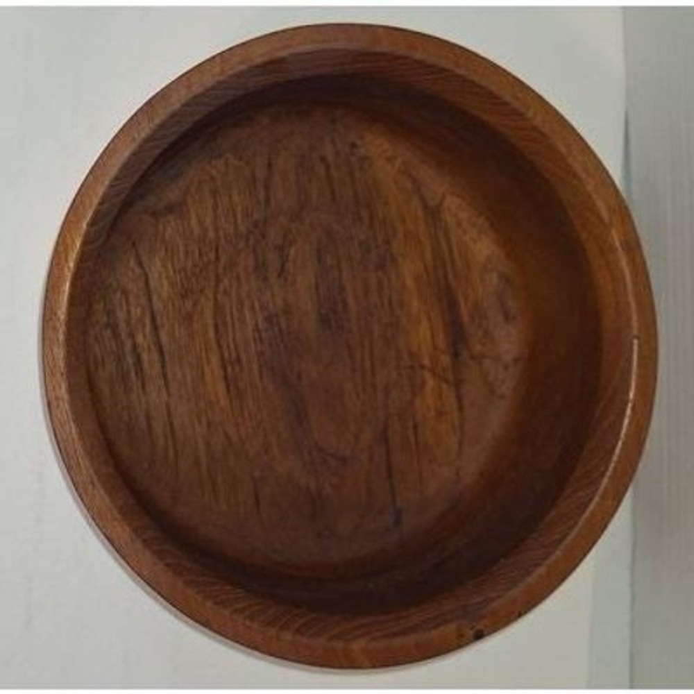 Good Wood Teak Bowl Salad Dough Vintage - Picture 9 of 13